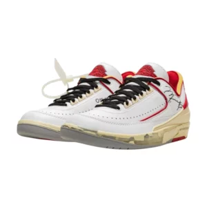 Bota Jordan 2 Retro Low SP Off-White White Red