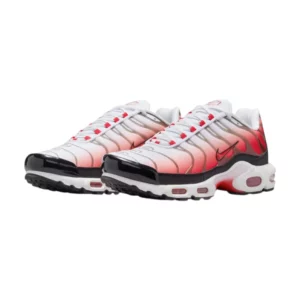 Bota Nike Air Max Plus White Black University Red
