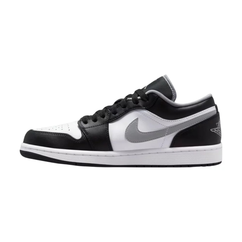 Bota Jordan 1 Low Black White Grey
