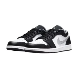 Bota Jordan 1 Low Black White Grey