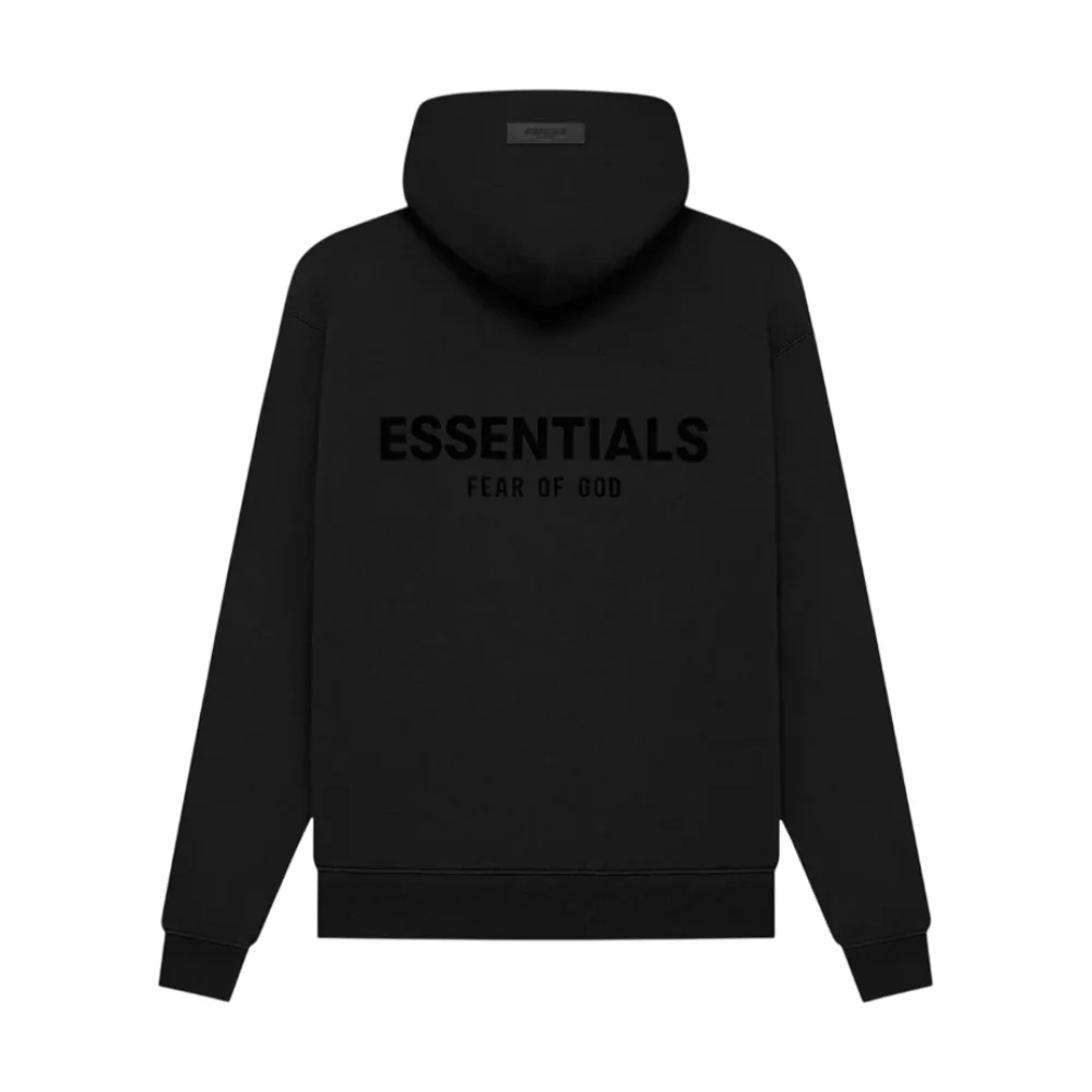 Bota Fear of God Essentials Pullover Chest Logo Hoodie Stretch Limo/Black