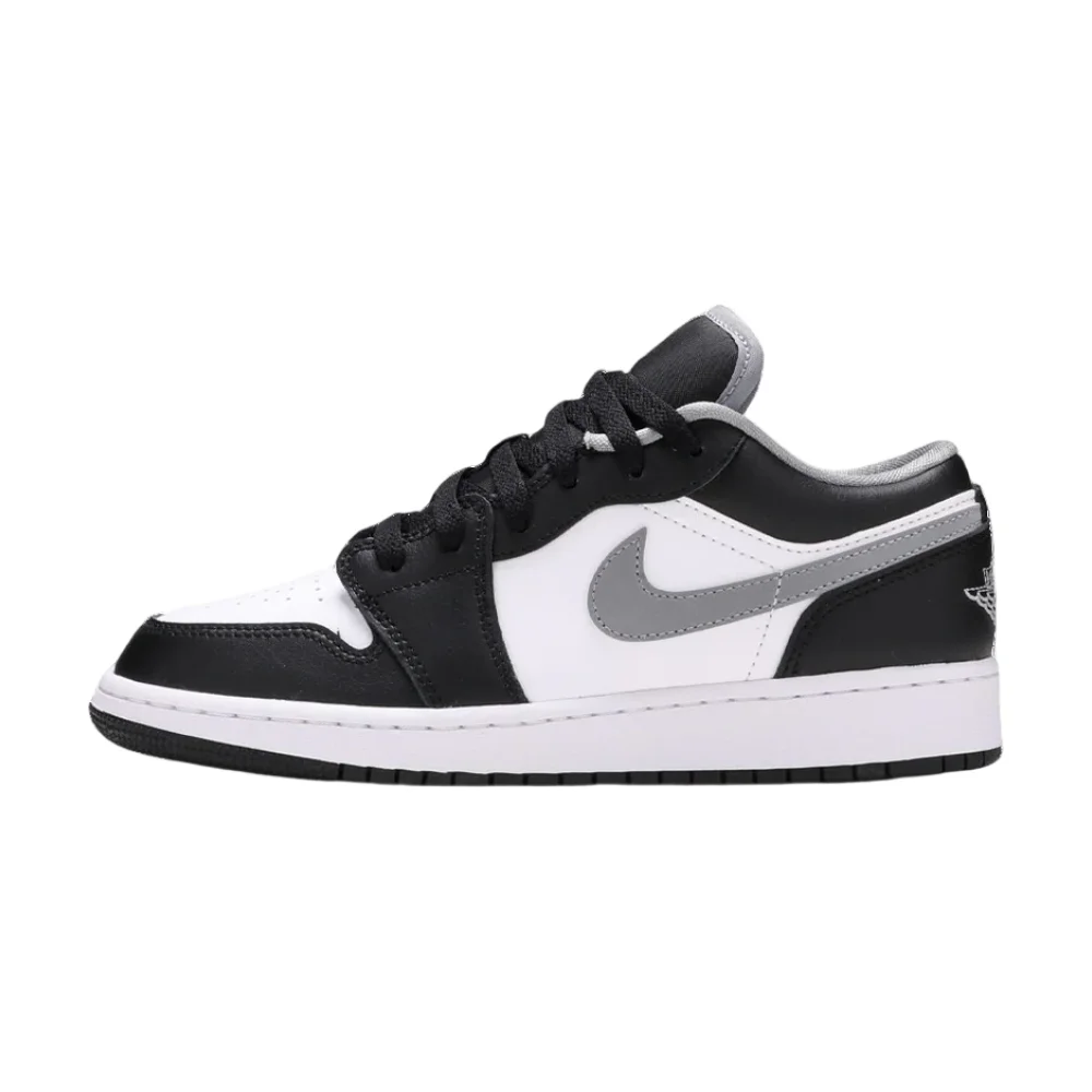 Bota Jordan 1 Low Black White Grey (GS)