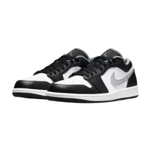 Bota Jordan 1 Low Black White Grey (GS)
