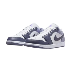 Bota Jordan 1 Low White Indigo Haze