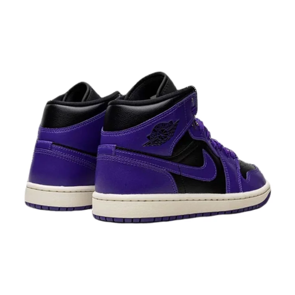 Bota Jordan 1 Mid Purple Black (Women's)