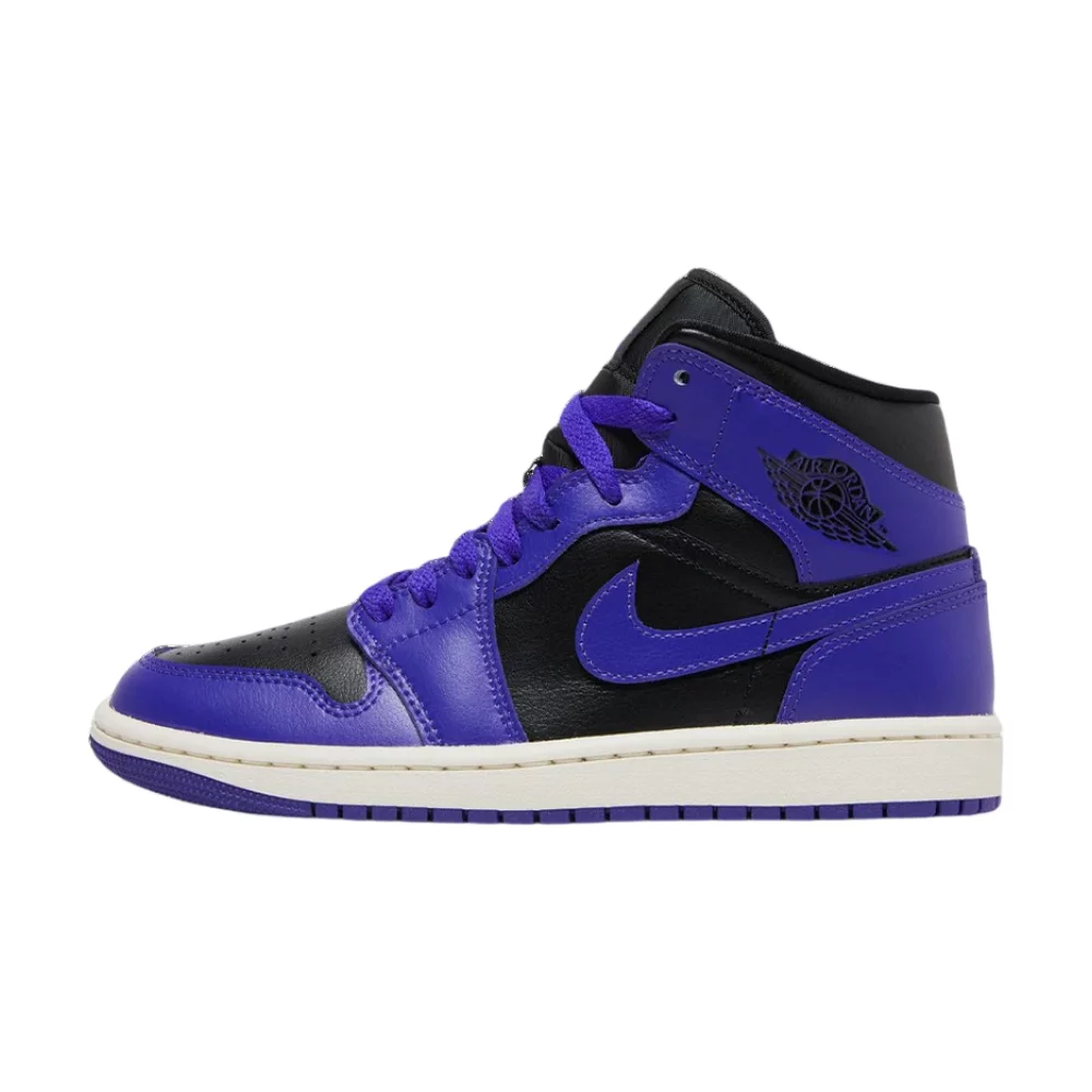 Bota Jordan 1 Mid Purple Black (Women's)