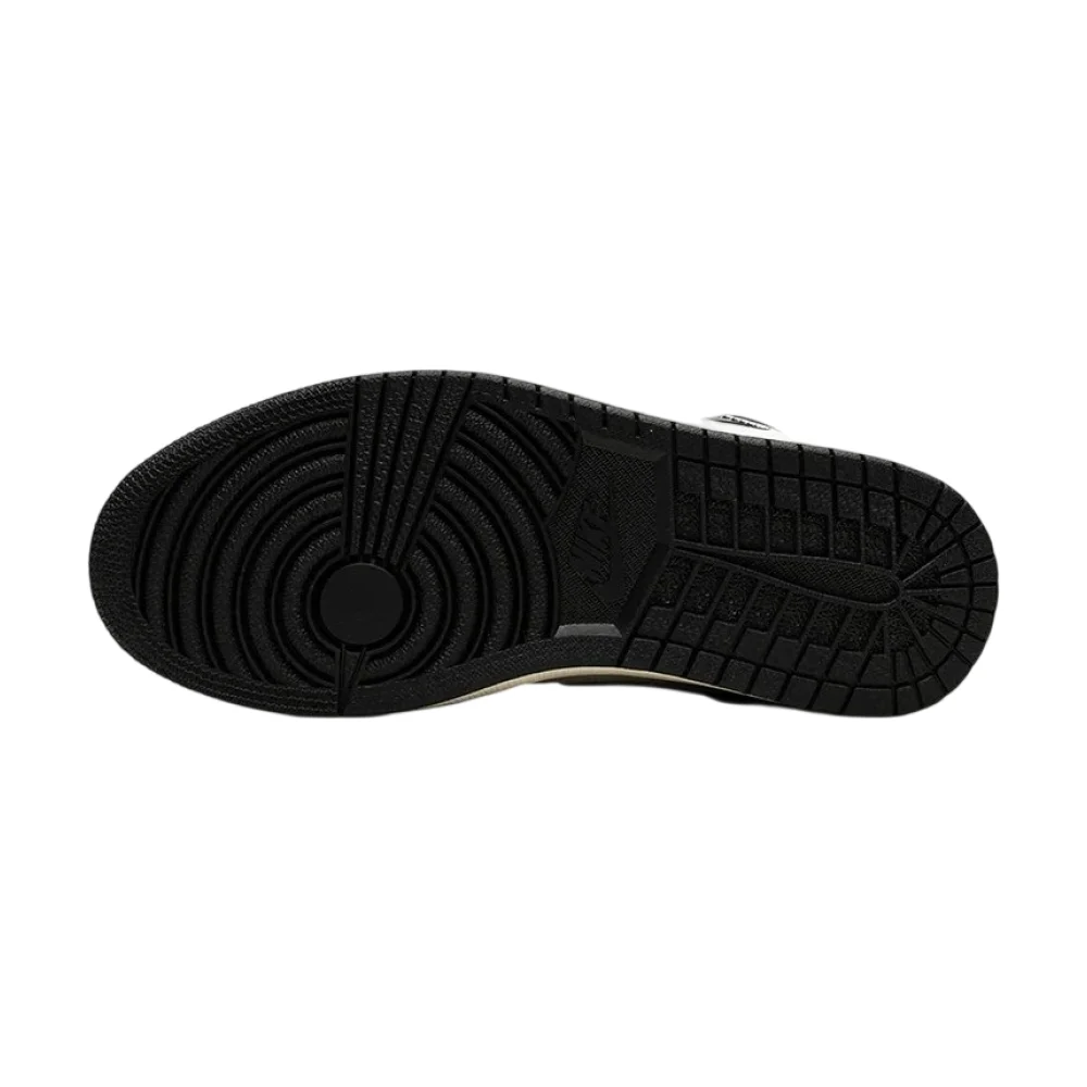 Bota Jordan 1 Mid SE Black Metallic Silver (Women's)