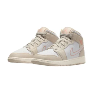 Bota Jordan 1 Mid SE Sand Drift White Madder Root (GS)
