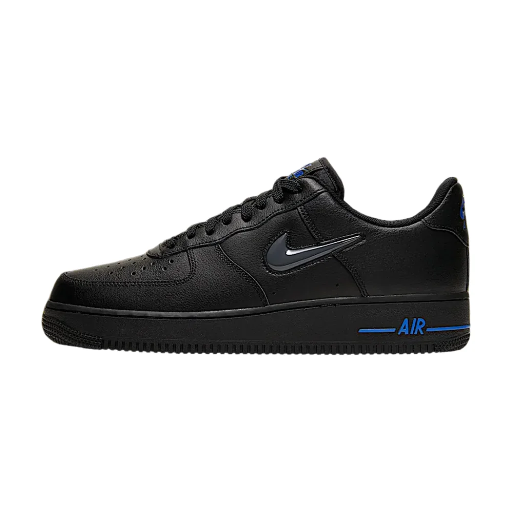Bota Nike Air Force 1 Low Jewel Black Grey Royal