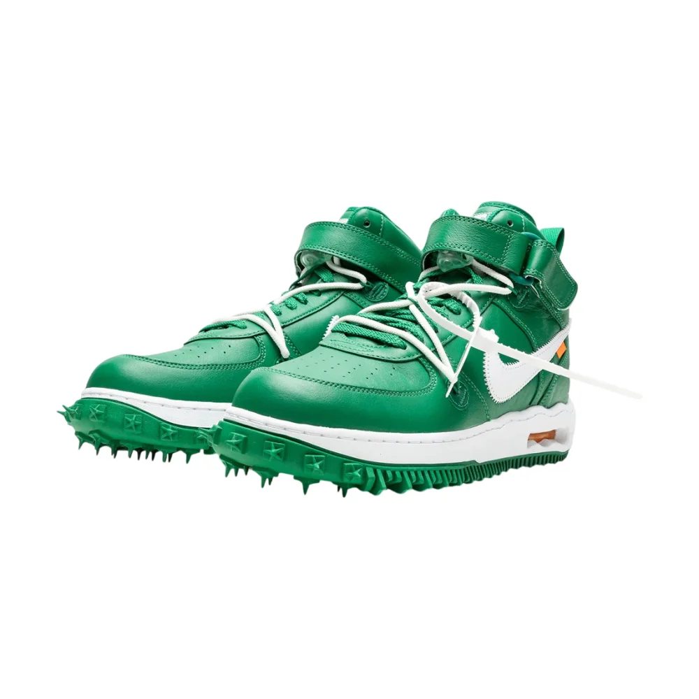 Bota Nike Air Force 1 Mid Off-White Pine Green