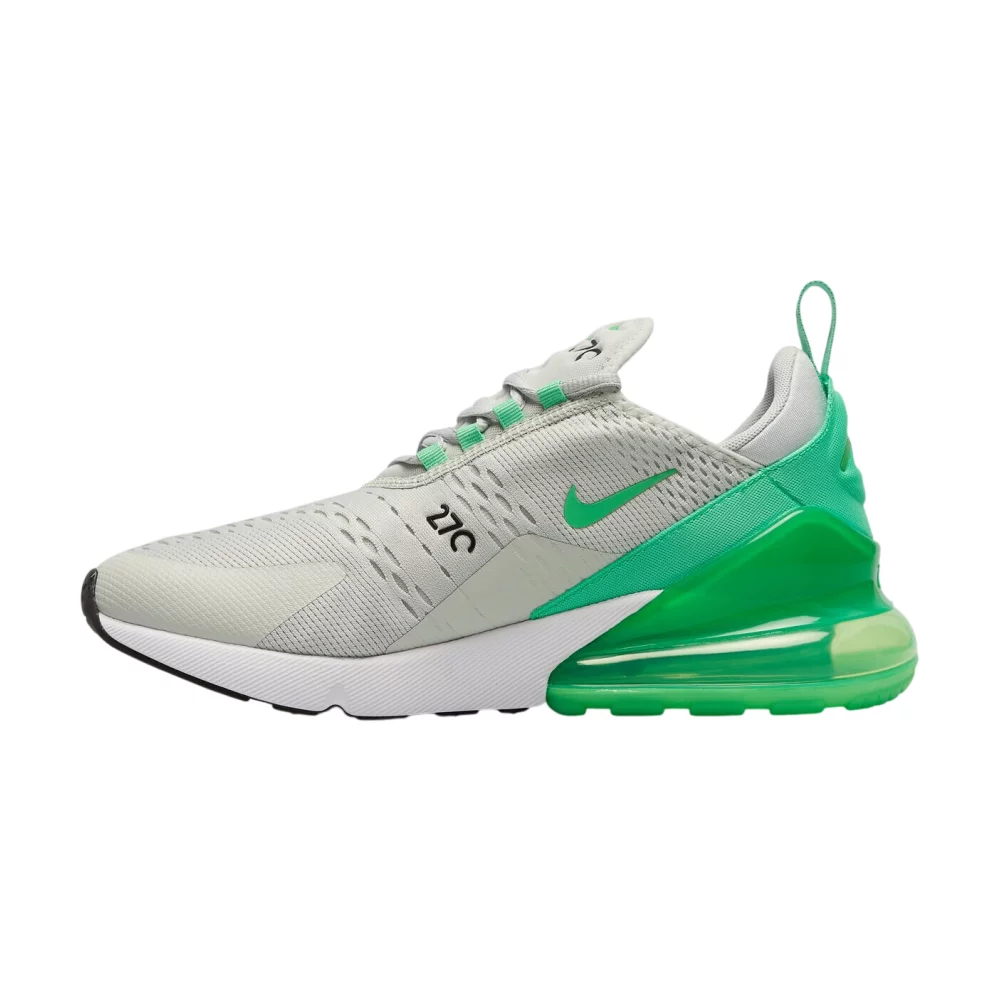 Bota Nike Air Max 270 Light Silver Green Shock