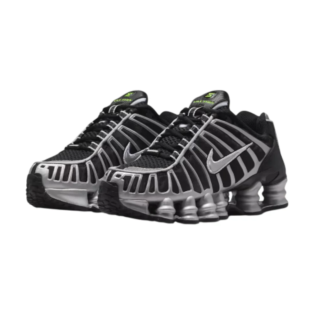 Bota Nike Shox TL Black Volt Metallic Silver (GS)