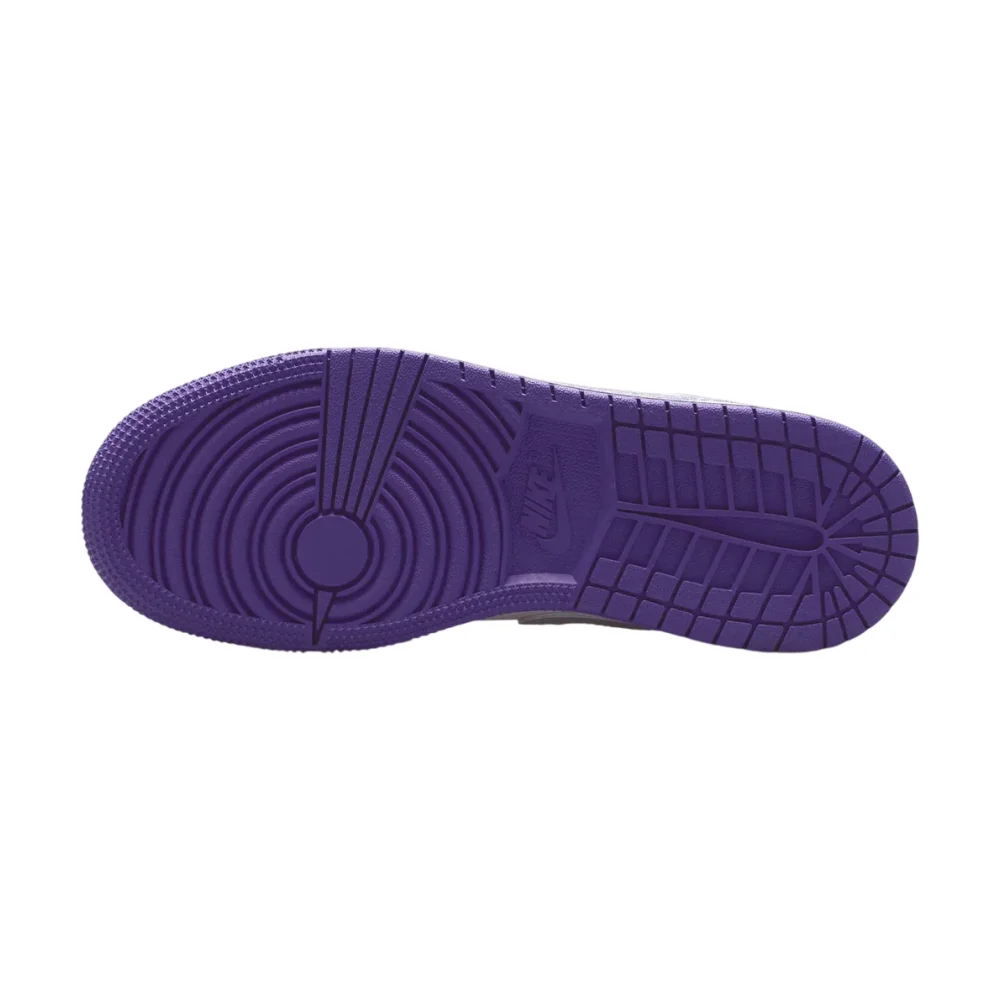 Bota Jordan 1 Low Court Purple White Dusty Amethyst (GS)