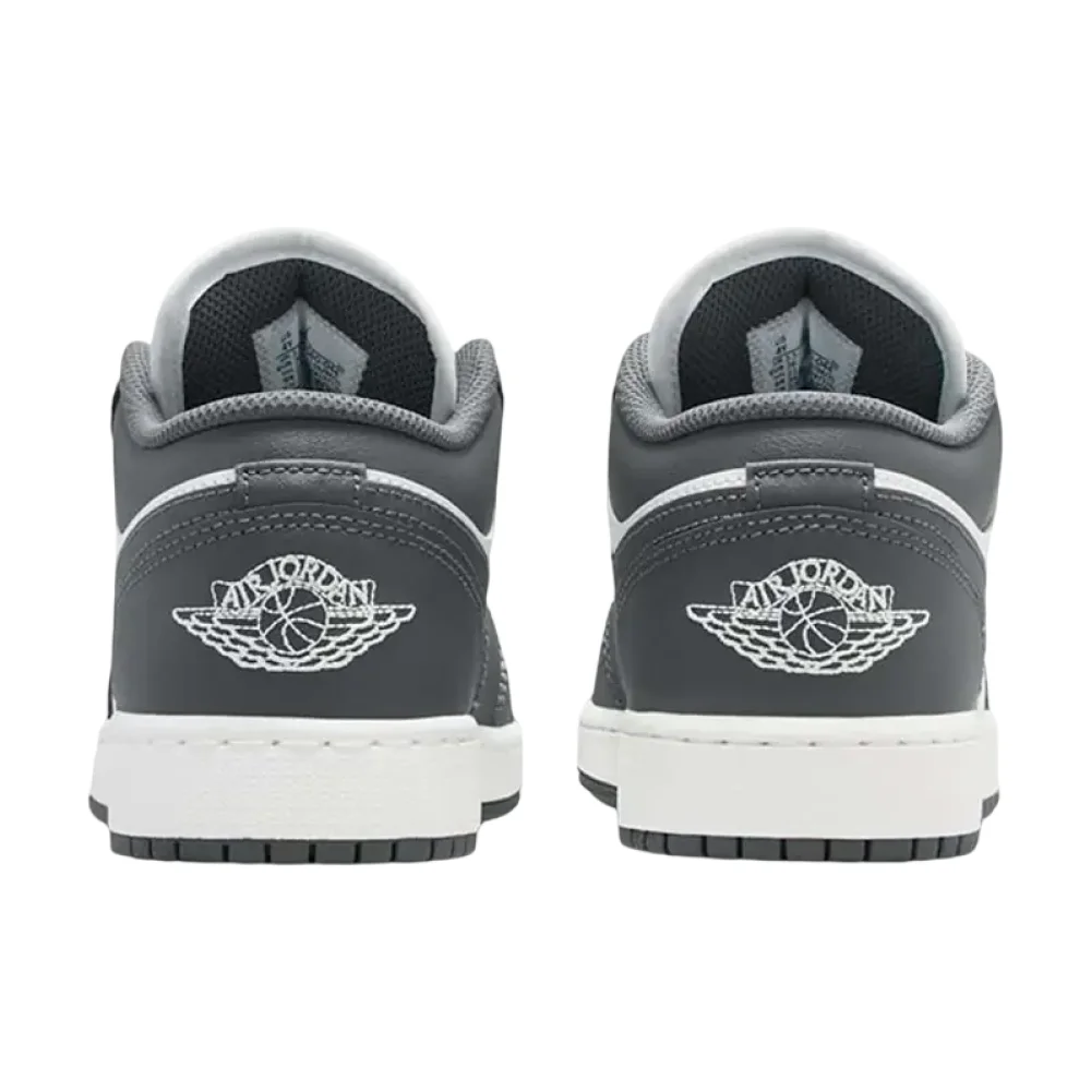 Bota Jordan 1 Low Grey White (GS)