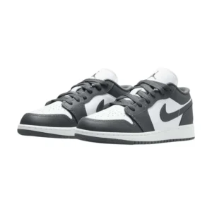 Bota Jordan 1 Low Grey White (GS)