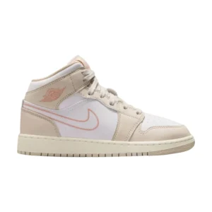Bota Jordan 1 Mid SE Sand Drift White Madder Root (GS)