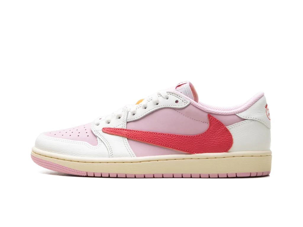 Bota Jordan 1 Retro Low OG SP Travis Scott Sail Tropical Pink