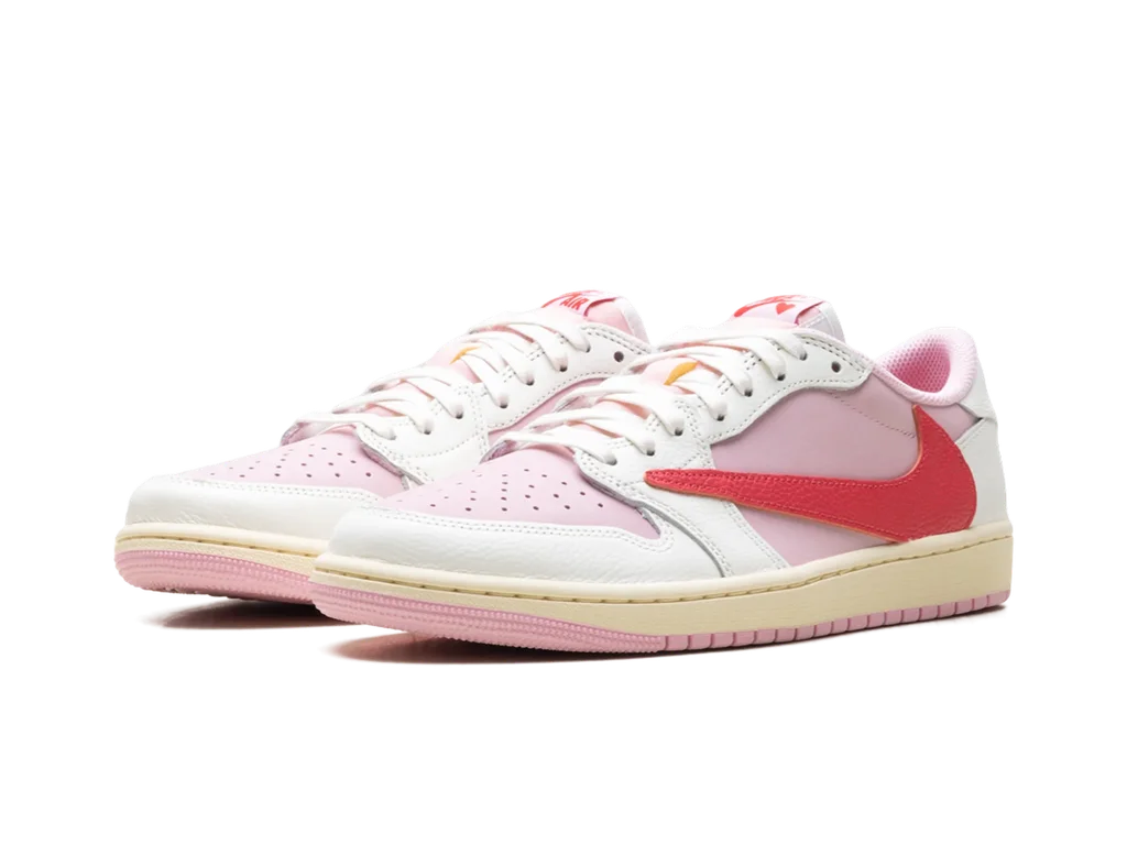 Bota Jordan 1 Retro Low OG SP Travis Scott Sail Tropical Pink