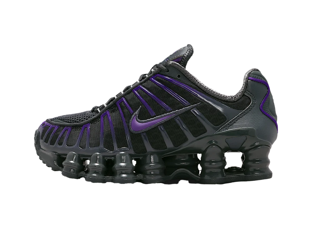 Bota Nike Shox TL Dark Smoke Grey Court Purple (GS)