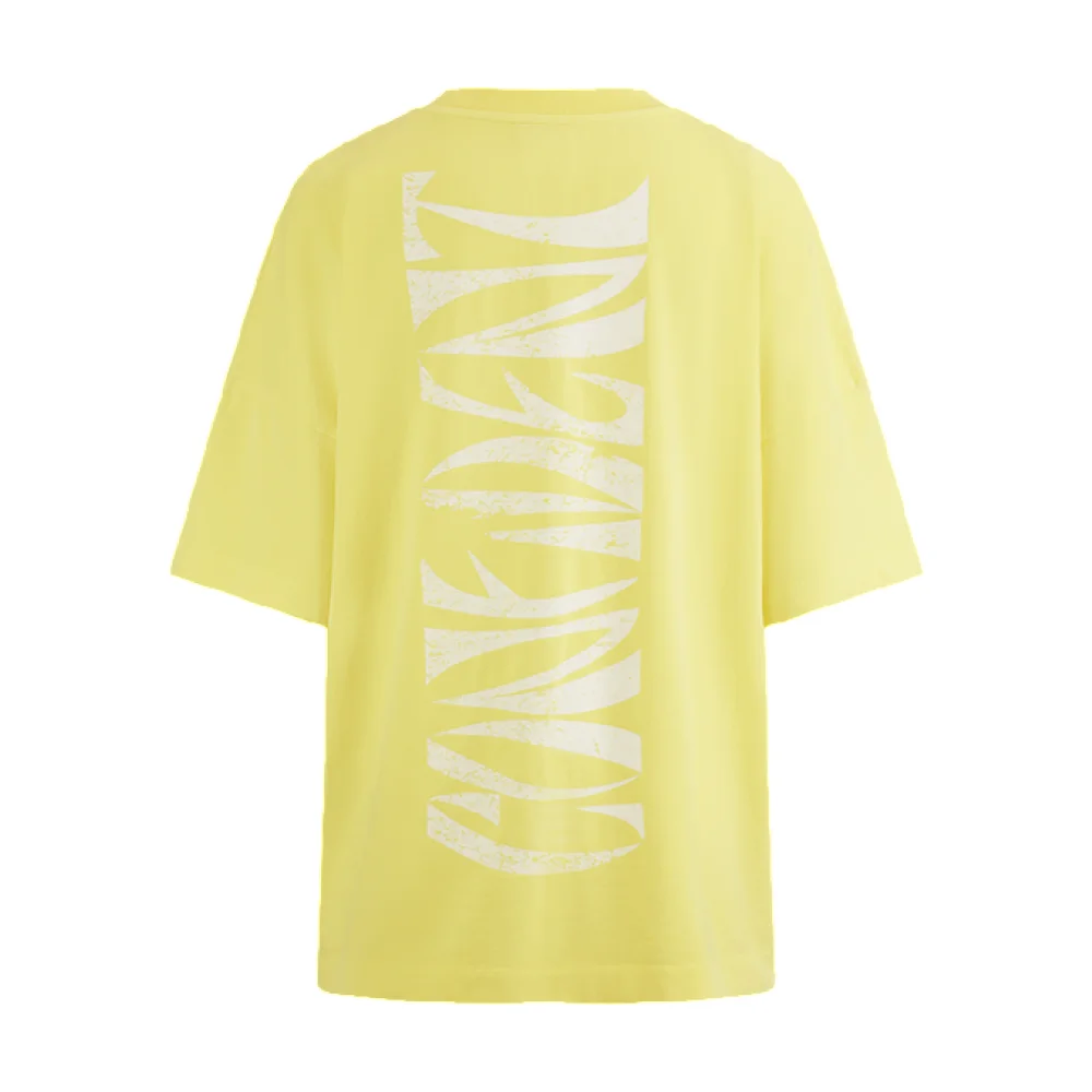 Bota T-SHIRT WITH BACK PRINT (yellow)