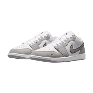 Bota Air Jordan 1 Low SE White Iron Grey