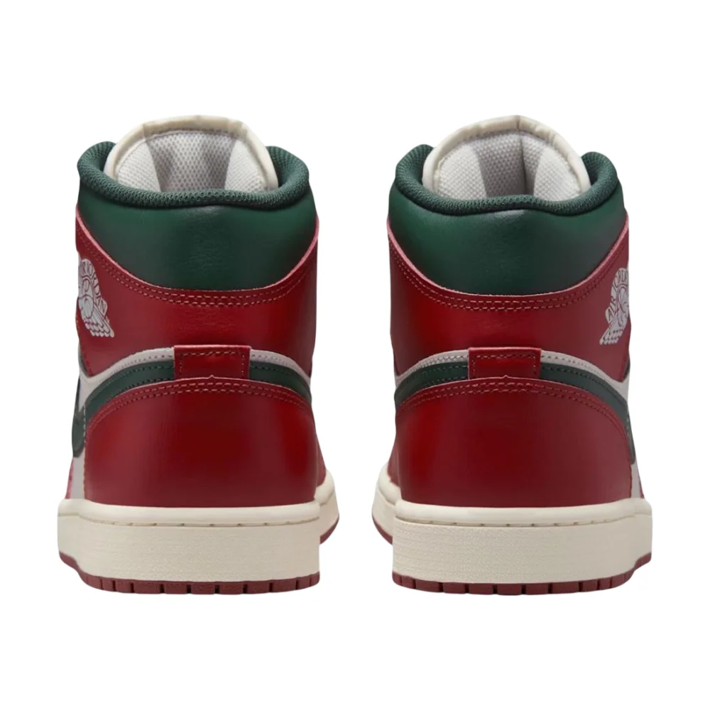 Bota Air Jordan 1 Mid Redstone Midnight Green