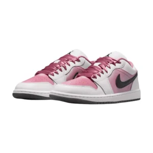Bota Jordan 1 Low SE IBlack White Desert Berrry (Women's)