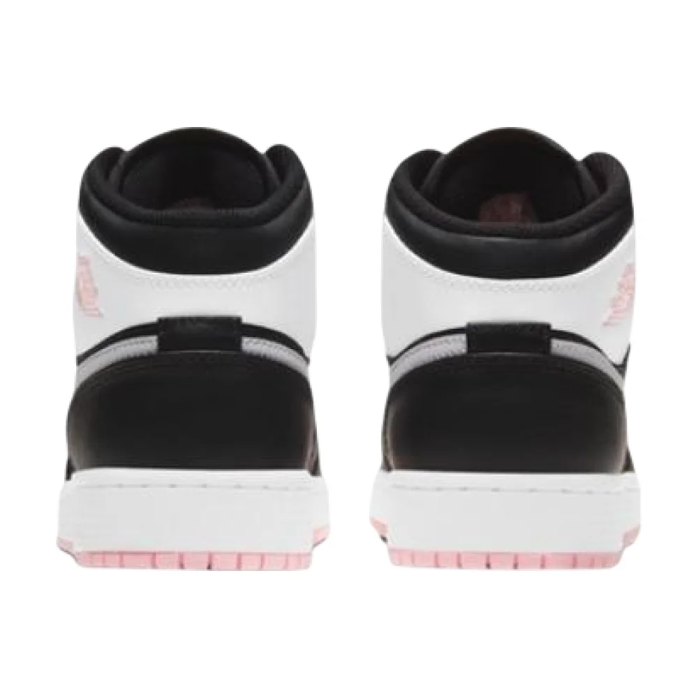 Bota Jordan 1 Mid Arctic Pink Black (GS)