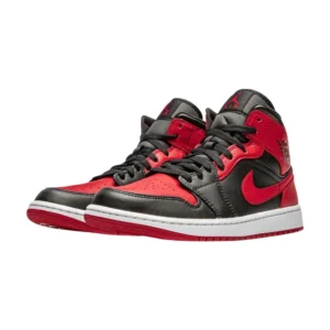 Bota Jordan 1 Mid Banned (2020)