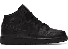 Bota Jordan 1 Mid Black (GS)