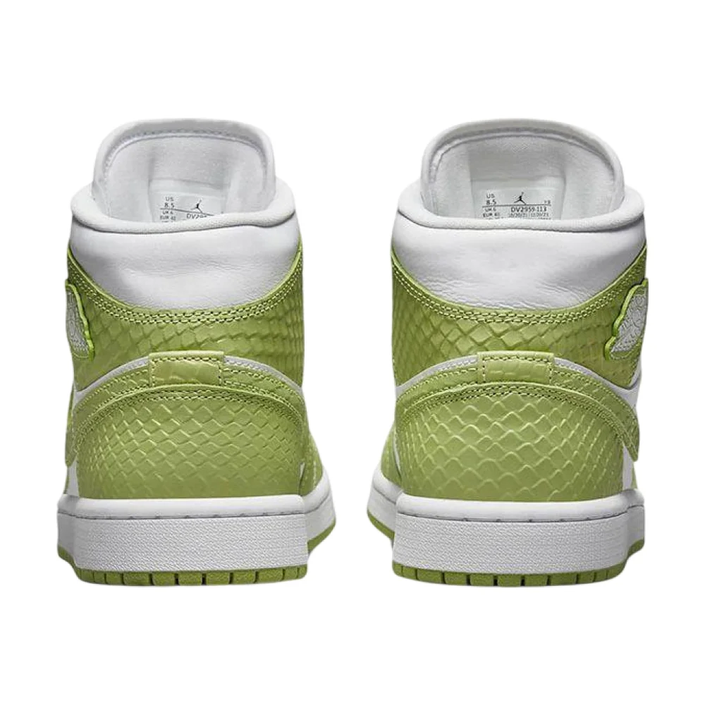 Bota Jordan 1 Mid Green Python (Women's)