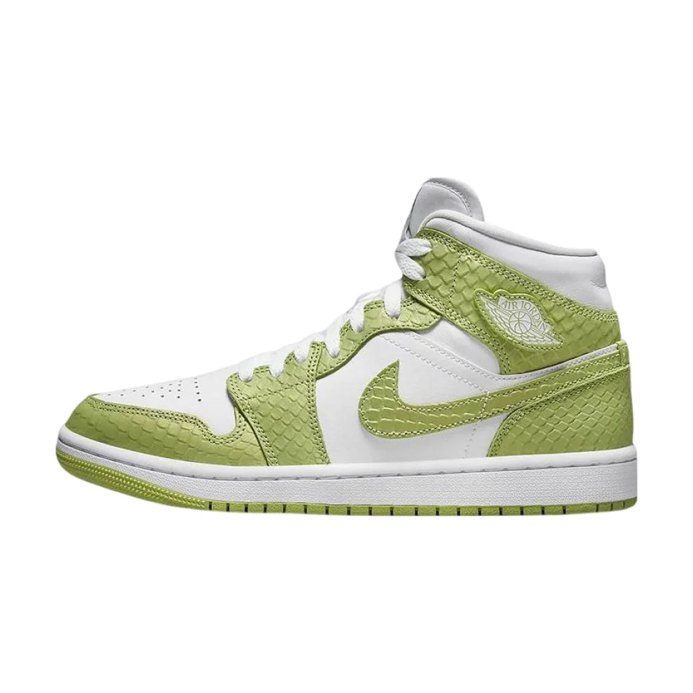 Bota Jordan 1 Mid Green Python (Women's)