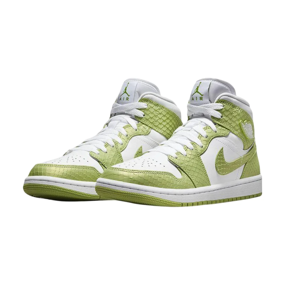 Bota Jordan 1 Mid Green Python (Women's)