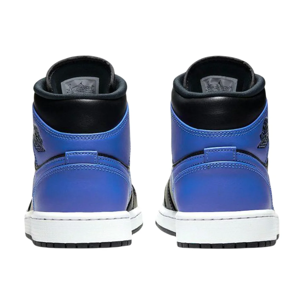 Bota Jordan 1 Mid Hyper Royal Tumbled Leather