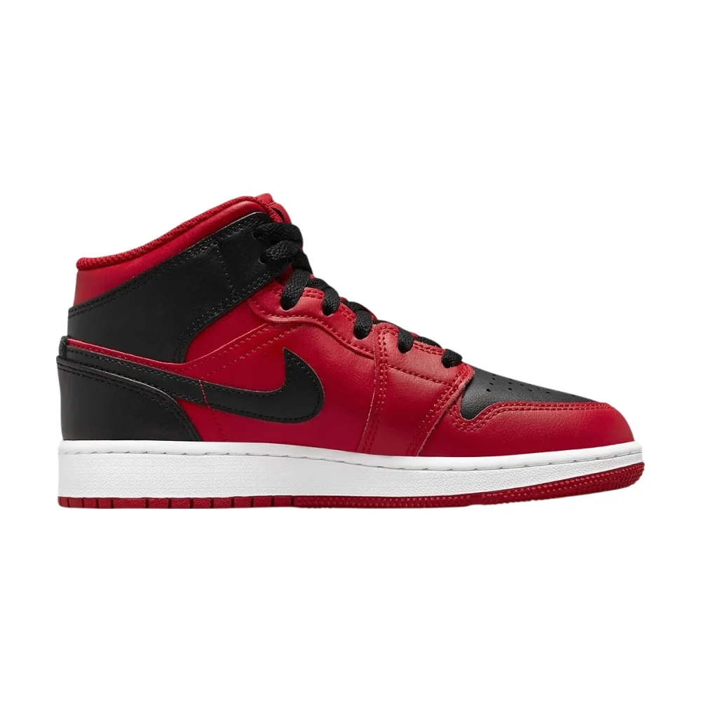 Bota Jordan 1 Mid Reverse Bred (2021) (GS)