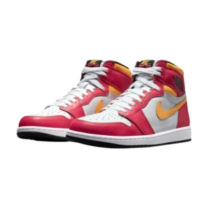 Bota Jordan 1 Retro High OG Light Fusion Red