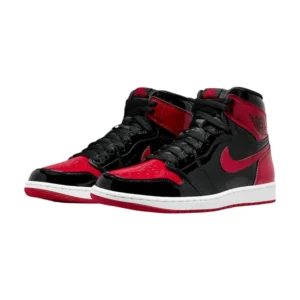 Bota Jordan 1 Retro High OG Patent Bred