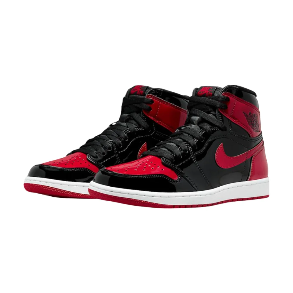Bota Jordan 1 Retro High OG Patent Bred