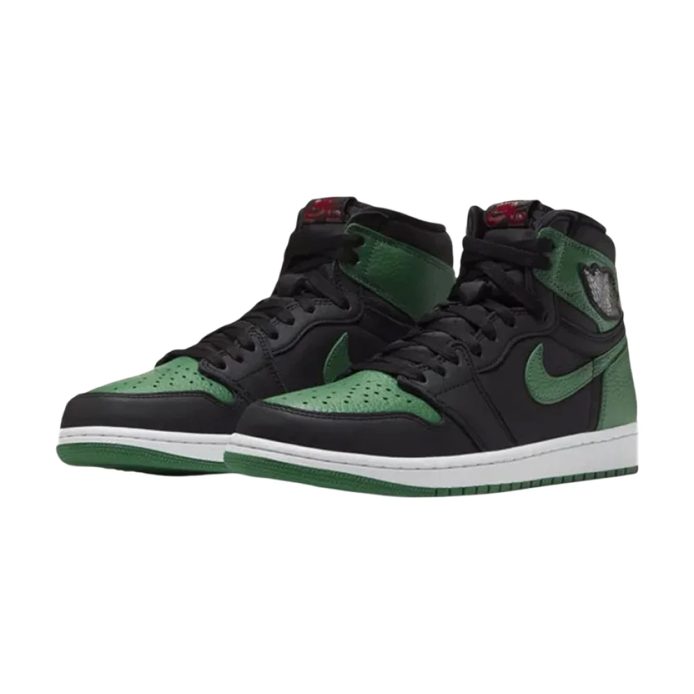 Bota Jordan 1 Retro High Pine Green Black (GS)