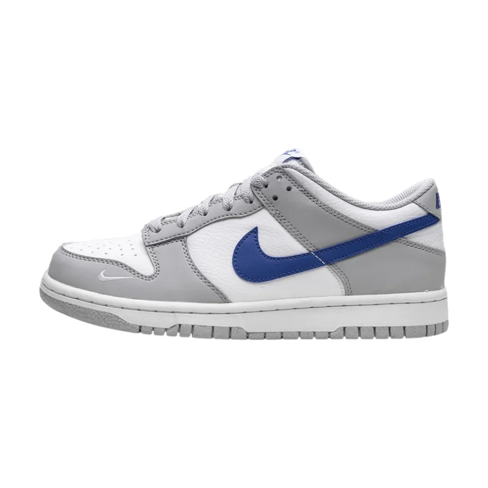 Bota Nike Dunk Low Mini Swoosh Wolf Grey Game Royal (GS)