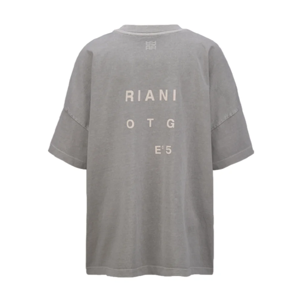 Bota OVERSIZED T-SHIRT MIT BACKPRINT (OTG šedé)